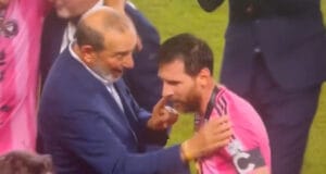 EL MOMENTO DE FURIA DE MESSI CON DON GARBER, EL COMISIONADO DE LA MLS