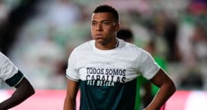 Mbappé y la decisión de no mostrar por completo la camiseta de apoyo a Ceuta frente al Elche